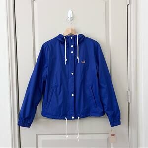 NWT Levi’s Retro Hooded Coach's Jacket In Sapphire Navy. -MA2
